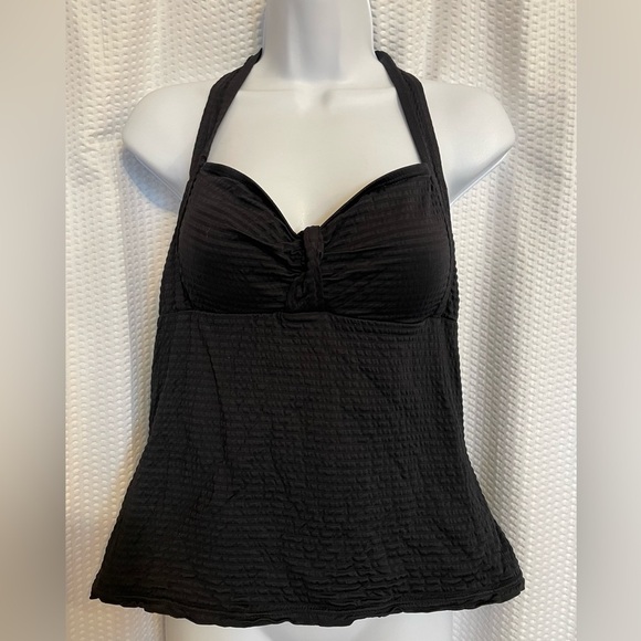 Croft & Barrow black tankini size 12 - Picture 1 of 3